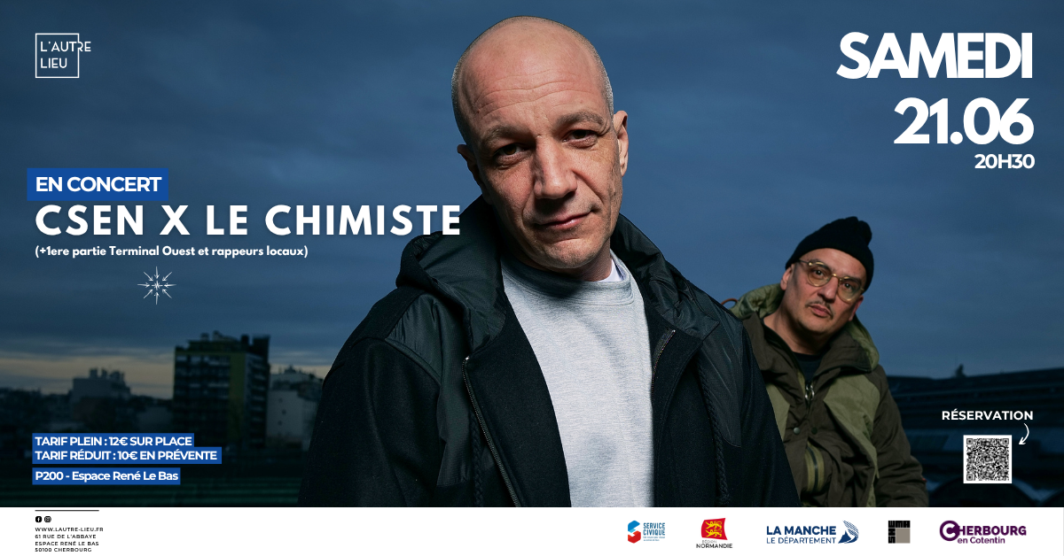 🗓️Rendez-vous le samedi 21 juin à 20h au P200 à L’Autre Lieu pour un concert live de C-SEN accompagné du beatmaker Le Chimiste avec une première partie de l’association locale Terminal Ouest. Le Crème Fresh Festival et L'Autre Lieu s'associent pour la 1ere édition du festival dédié à la pratique du graffiti/street art. Un événement d'anthologie qui se déroulera du vendredi 20 au dimanche 22 juin.