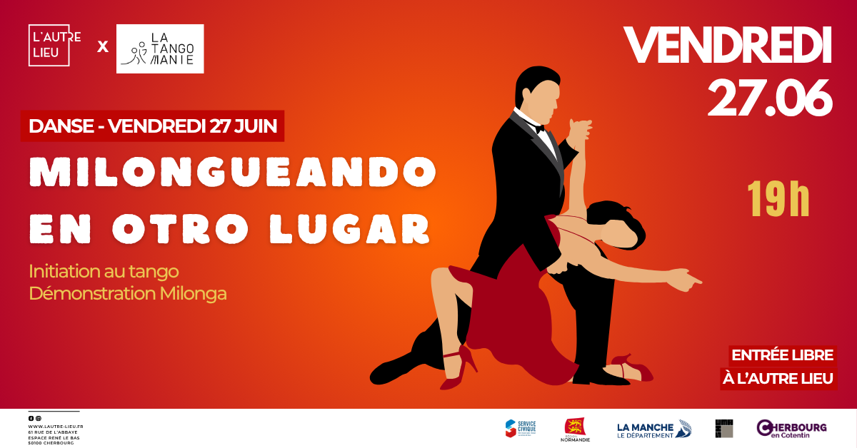 🌟 Soirée Tango pour tous à L’Autre Lieu – Vendredi 27 juin 💃🕺 Envie de découvrir le tango dans une ambiance chaleureuse et conviviale ? Rendez-vous le vendredi 27 juin à partir de 19h au bar de L’Autre Lieu pour une soirée 100 % tango qui s’adresse à tous : curieux, débutants ou danseurs confirmés !