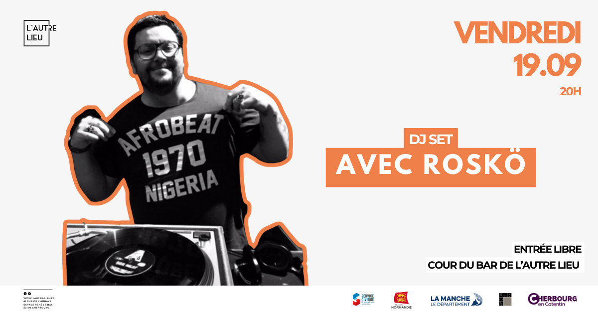 🗓️Rendez-vous le vendredi 19 septembre pour un DJ Set dans la cour du bar de L’Autre Lieu.