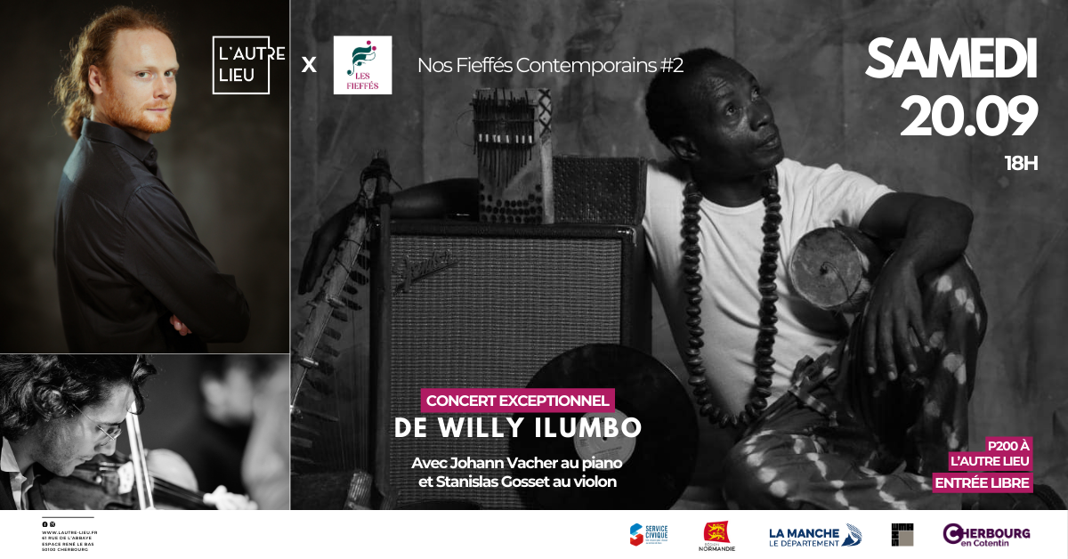 🗓️Rendez-vous le samedi 20 septembre à partir de 18h dans le plateau P200 de L’Autre Lieu, (dans l’ancien hôpital maritime) dans L’Espace René Le Bas pour une soirée musicale exceptionnelle.