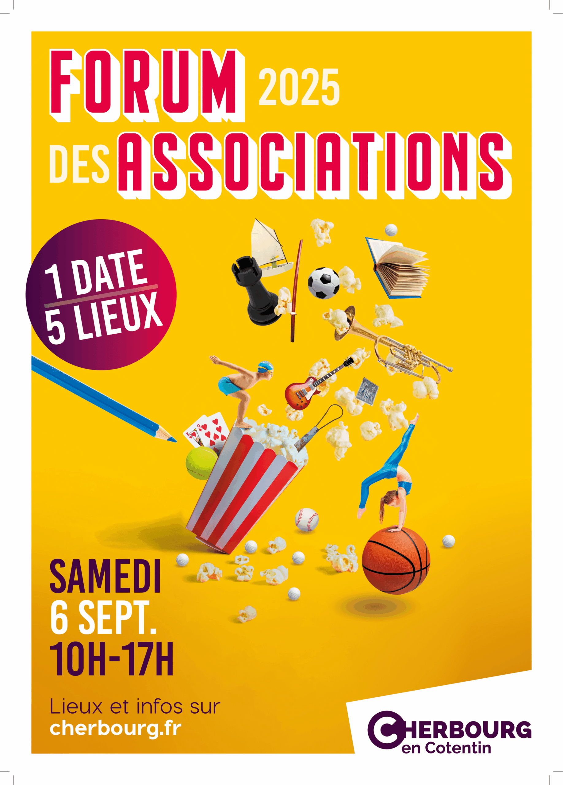 🗓️Rendez-vous le samedi 6 septembre de 10h à 17h dans la Grande Halle de la Cité de la mer pour le forum annuel des associations.