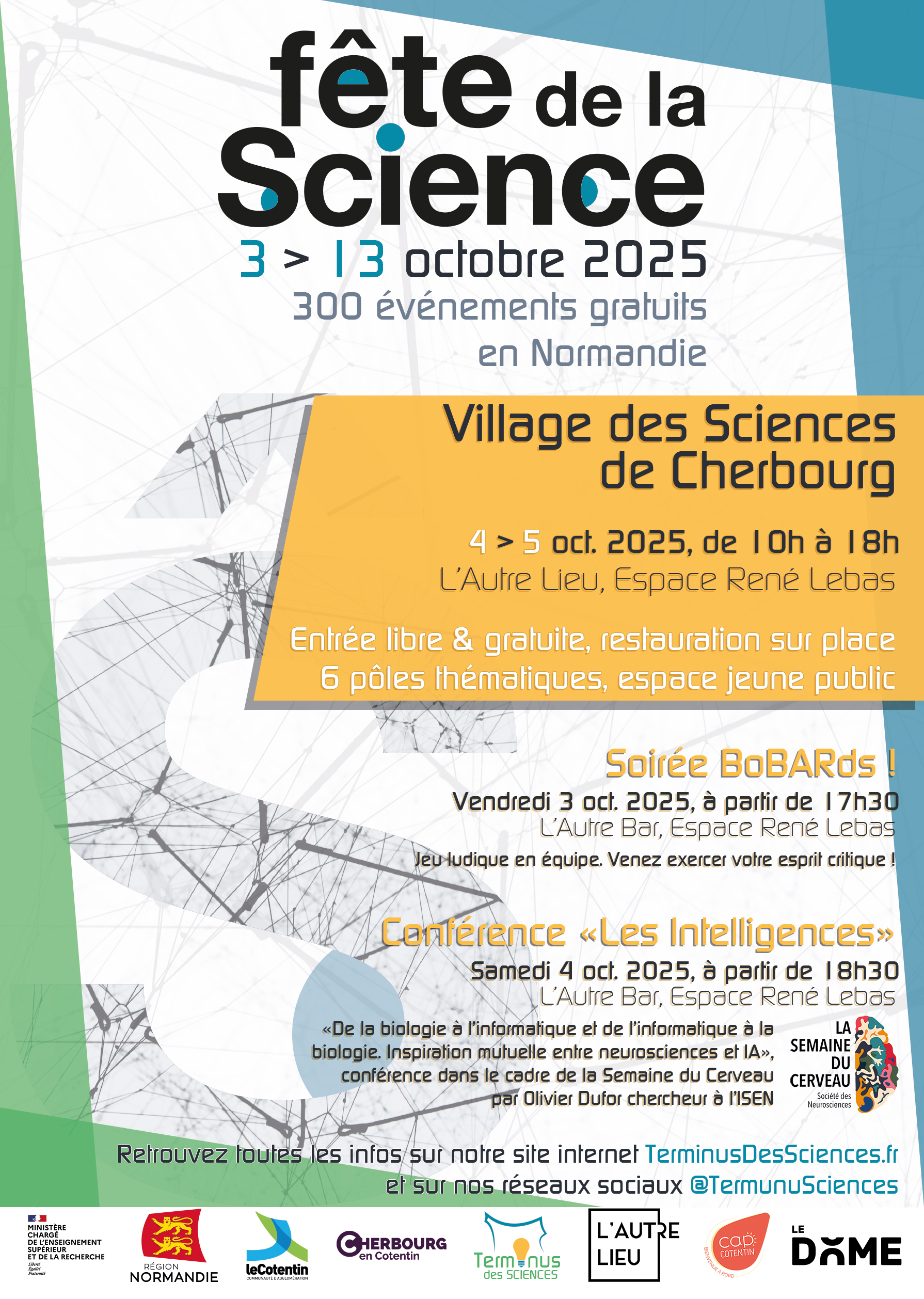 🗓️ Dans le cadre du Village des Sciences qui a lieu du 3 au 13 octobre, L'Autre Lieu a de nouveau le plaisir d'accueillir le Terminus des Sciences.