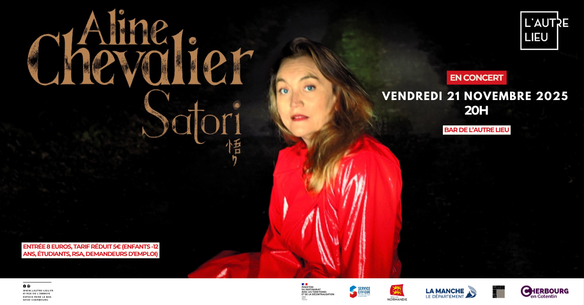 🗓️Nous vous donnons rendez-vous le vendredi 21 novembre dans le bar de L’Autre Lieu pour un concert événement avec l’artiste Aline Chevalier dans l’Espace René Le Bas à Cherbourg-en-Cotentin !