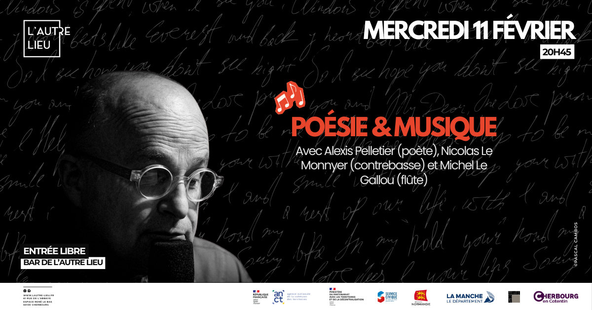 Le mercredi 11 février à partir de 20h45, le bar de L’Autre Lieu ouvre ses portes à Alexis Pelletier pour un moment convivial, intense et curieux, à la croisée des mots et des sons.